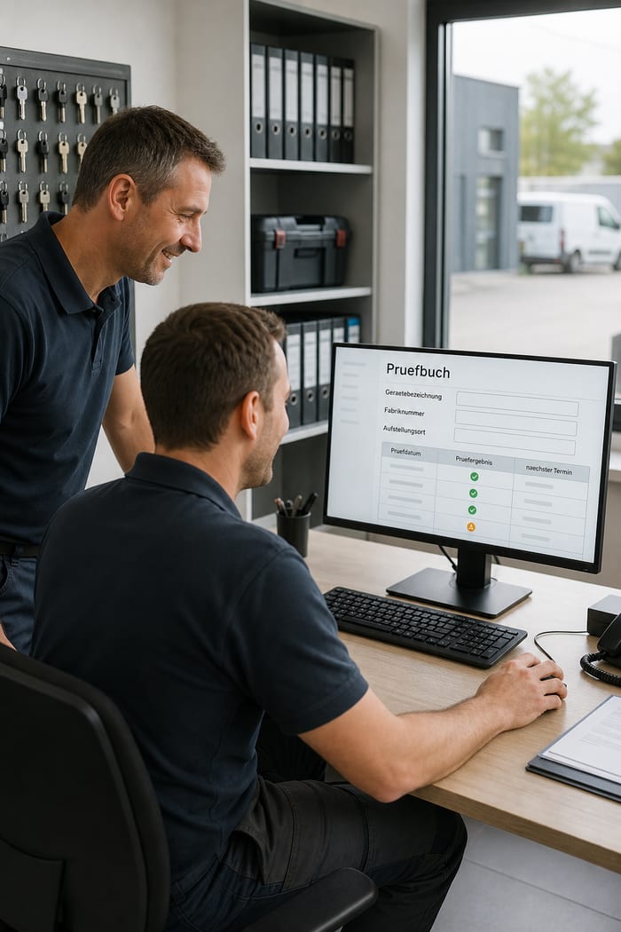 Digitalisierung des Prüfbuchs