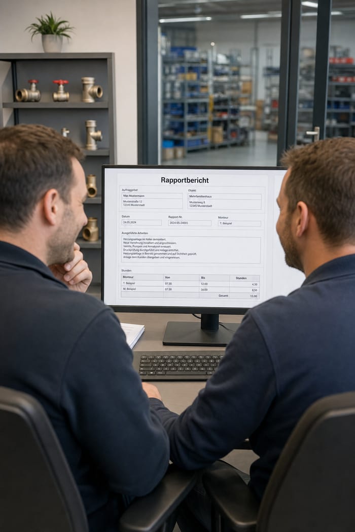 Digitalisierung des Rapportberichts