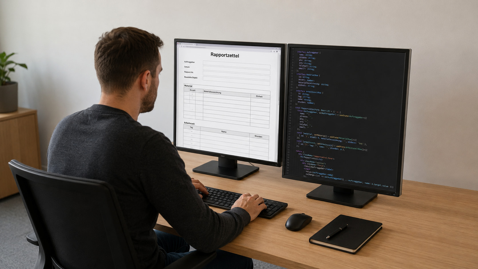 Rapportzettel mit Formilo programmieren lassen