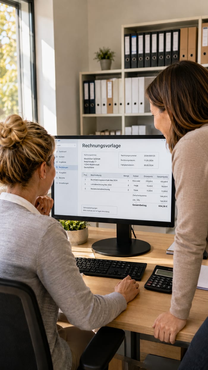 Digitalisierung der Rechnungsvorlage