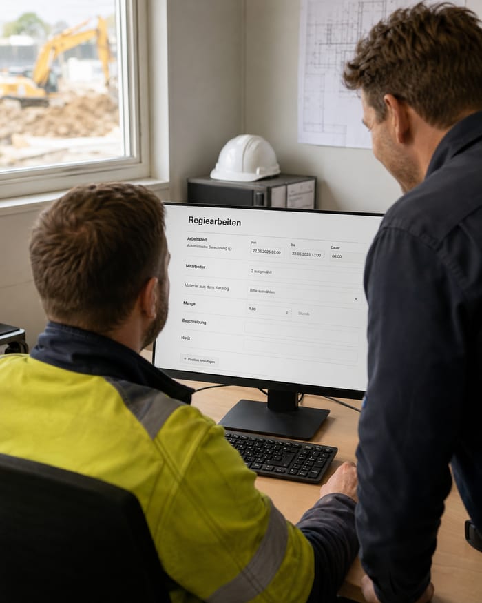 Digitalisierung der Regiearbeiten