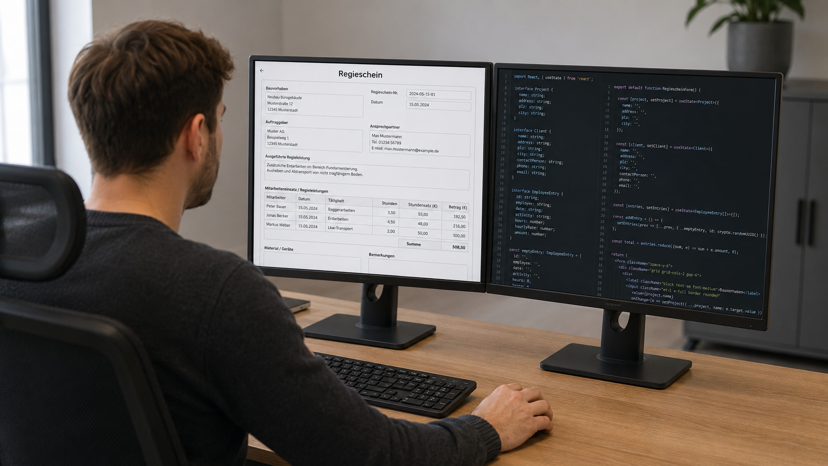 Regieleistung mit Formilo programmieren lassen