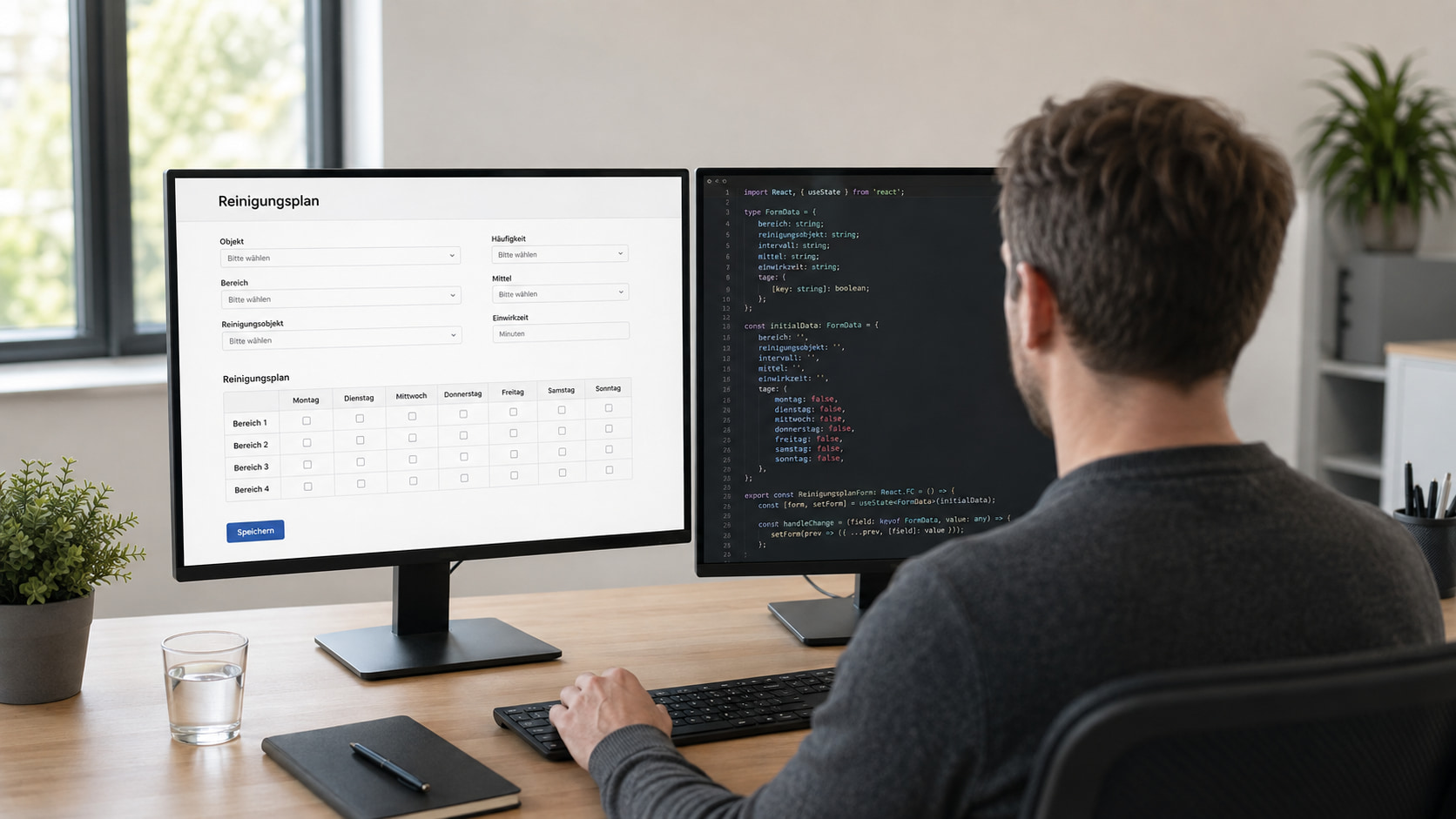 Reinigungsplan mit Formilo programmieren lassen