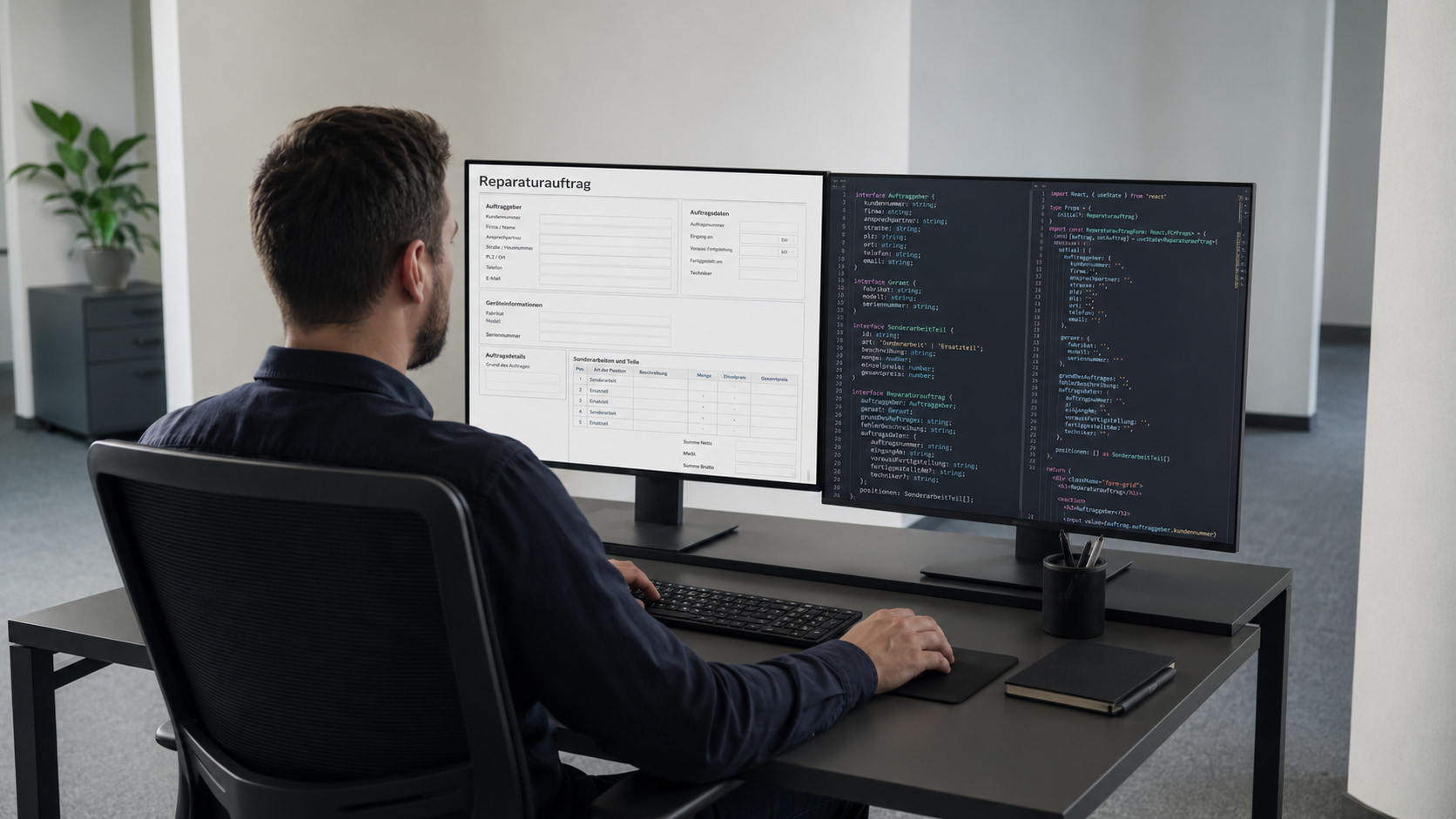 Reparaturauftrag mit Formilo programmieren lassen