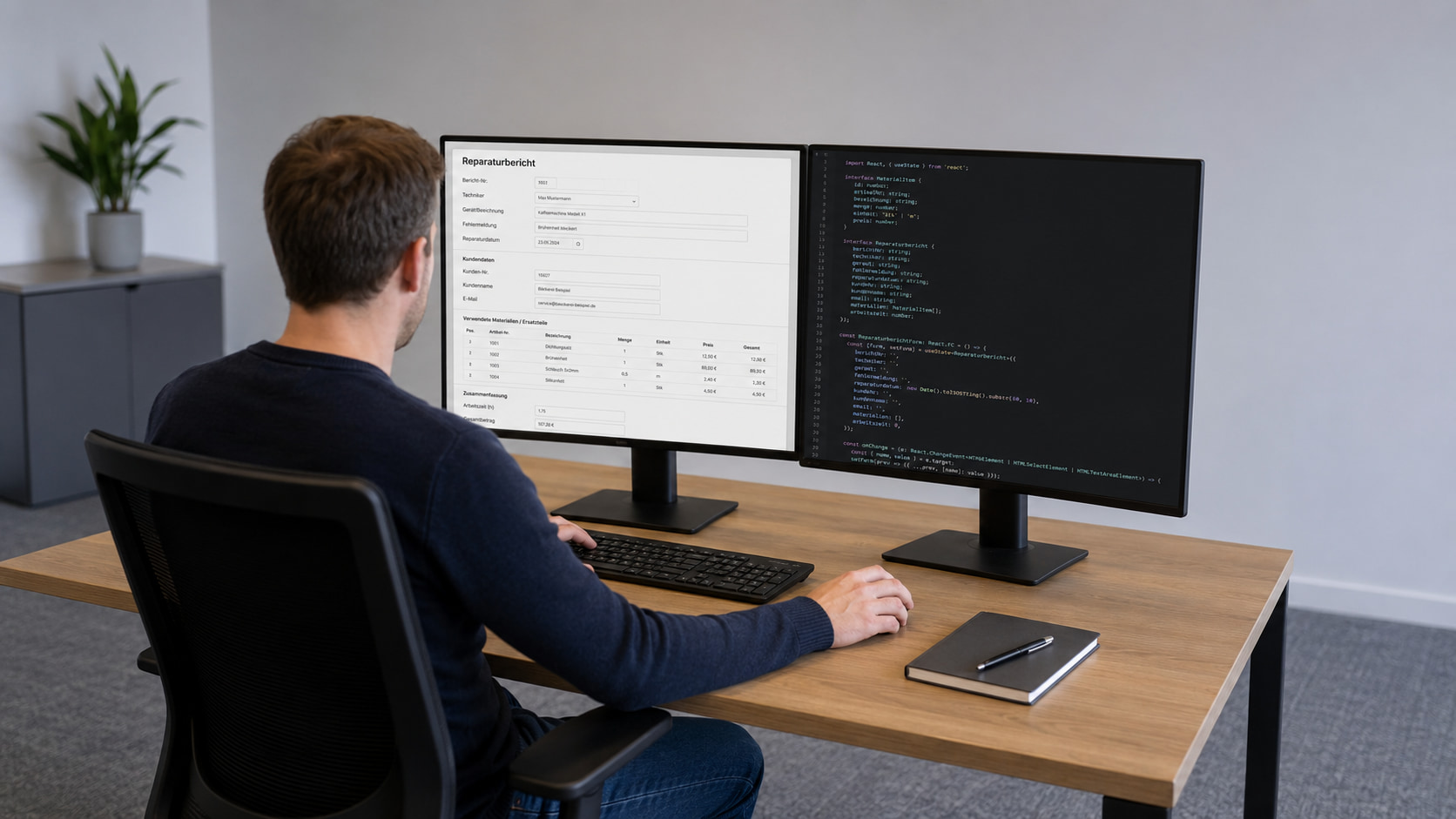 Reparaturbericht mit Formilo programmieren lassen