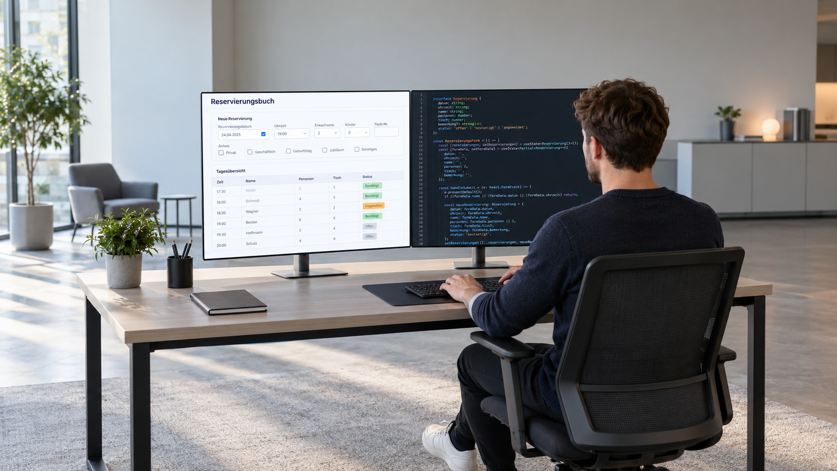 Reservierungsbuch mit Formilo programmieren lassen
