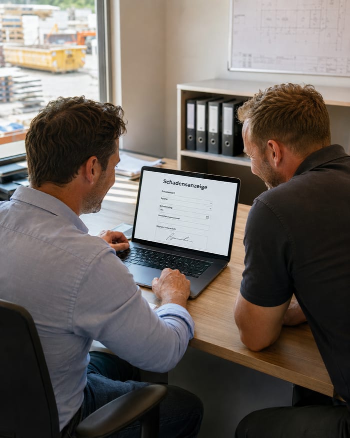 Digitalisierung der Schadensanzeige