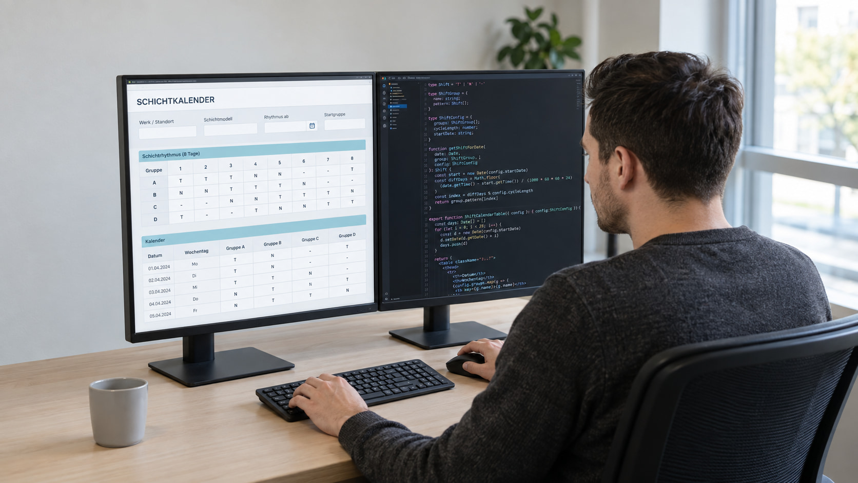 Schichtkalender mit Formilo programmieren lassen