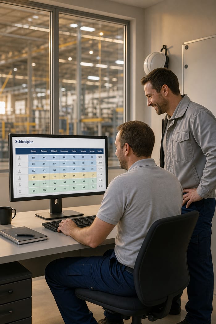 Digitalisierung des Schichtplans