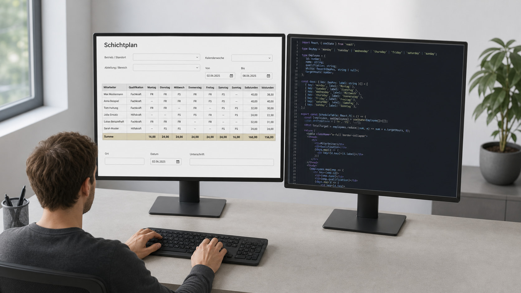 Schichtplan mit Formilo programmieren lassen