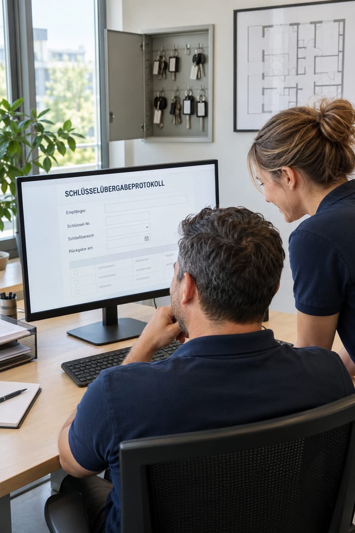 Digitalisierung des Schlüsselübergabeprotokolls