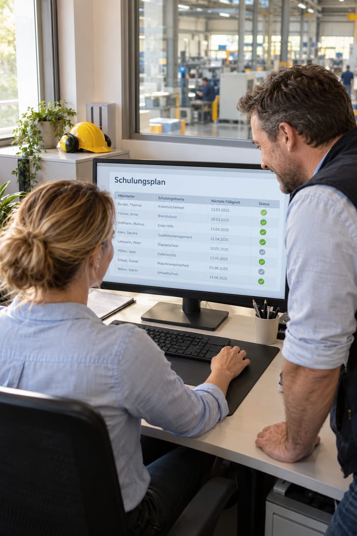 Digitalisierung des Schulungsplans