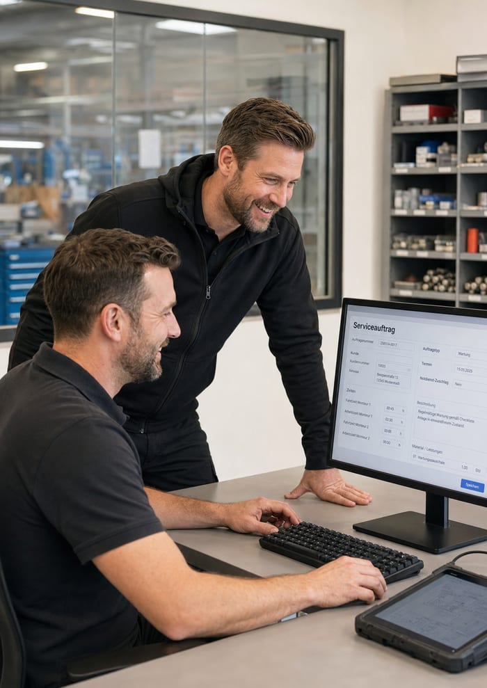 Digitalisierung des Serviceauftrags
