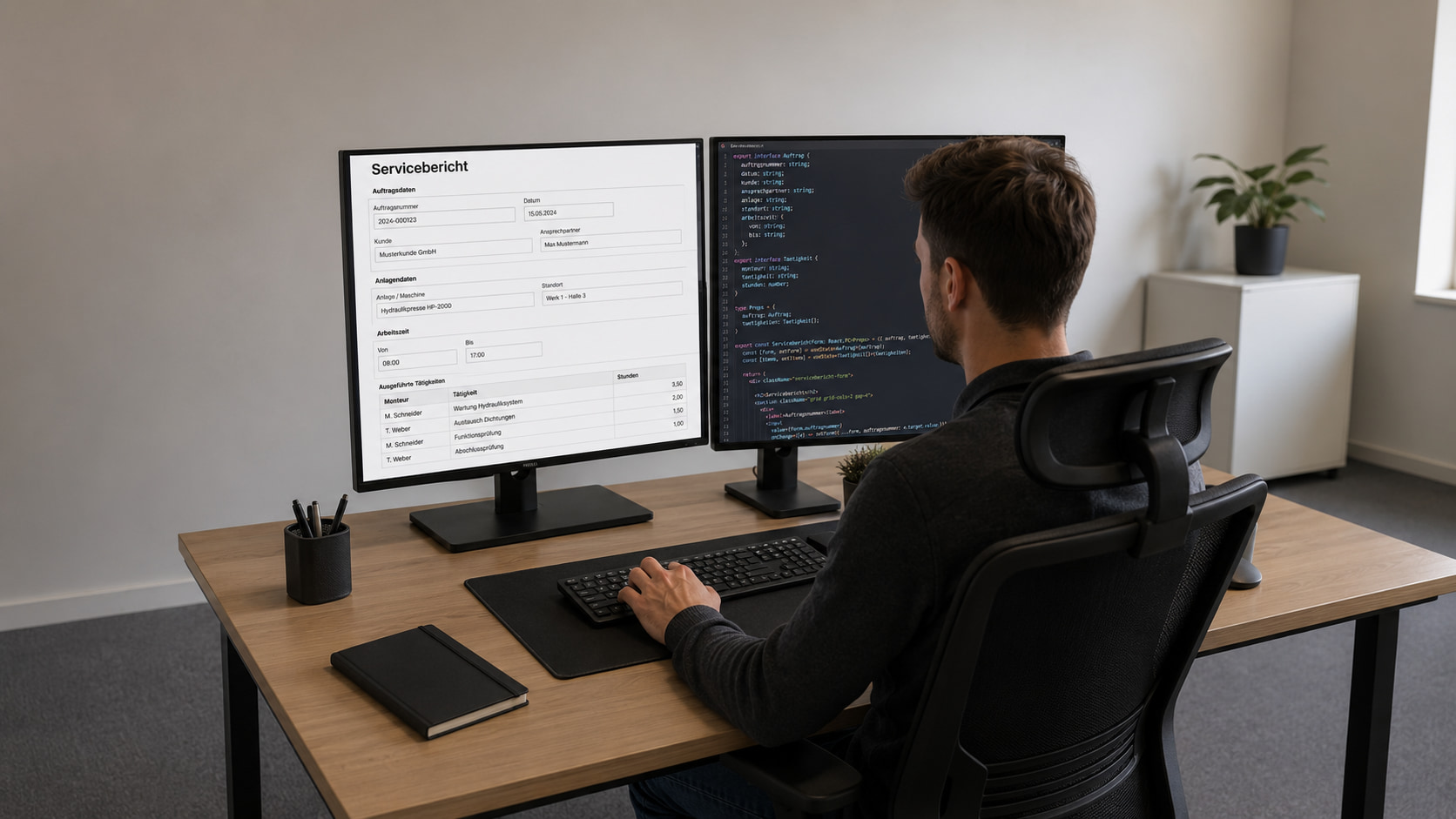 Servicebericht mit Formilo programmieren lassen