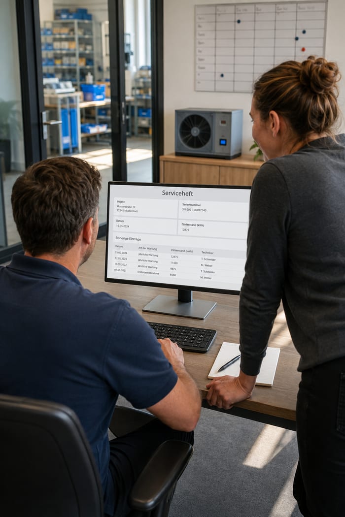 Digitalisierung des Servicehefts