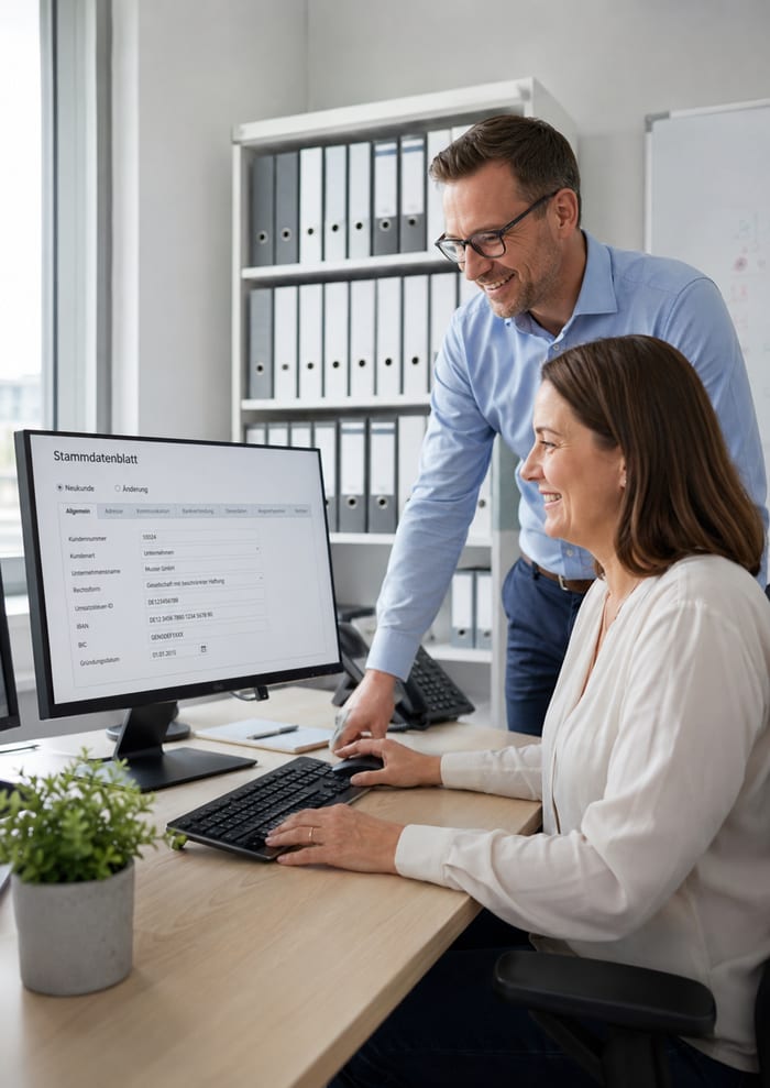 Digitalisierung des Stammdatenblatts