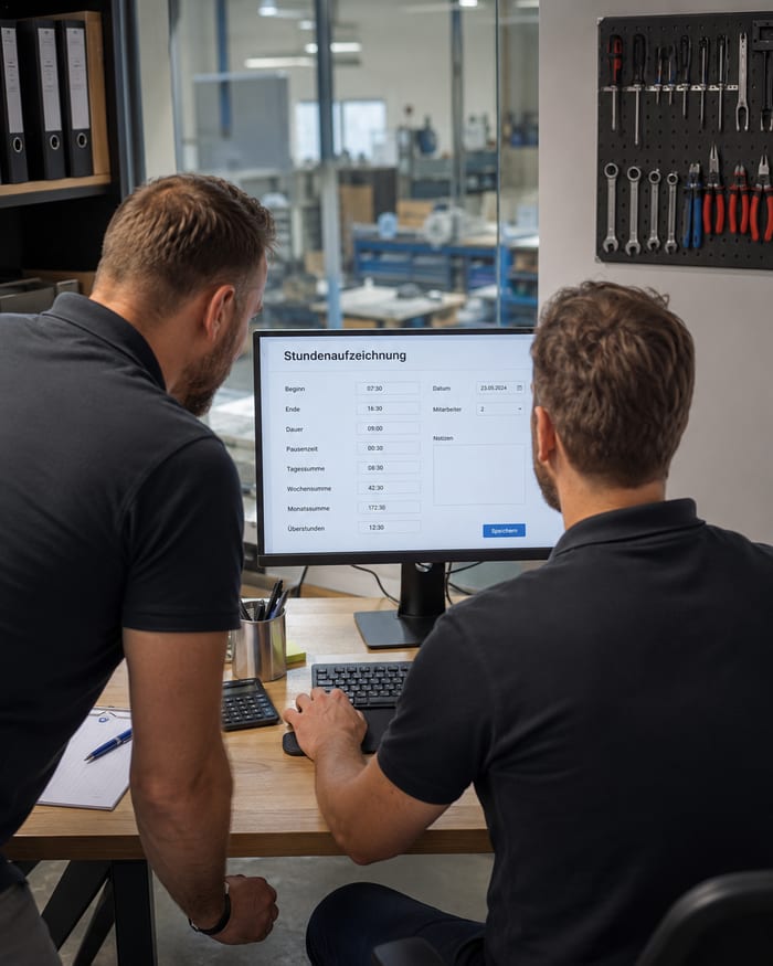 Digitalisierung der Stundenaufzeichnung