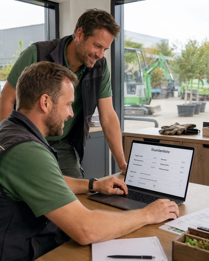 Digitalisierung der Stundenliste