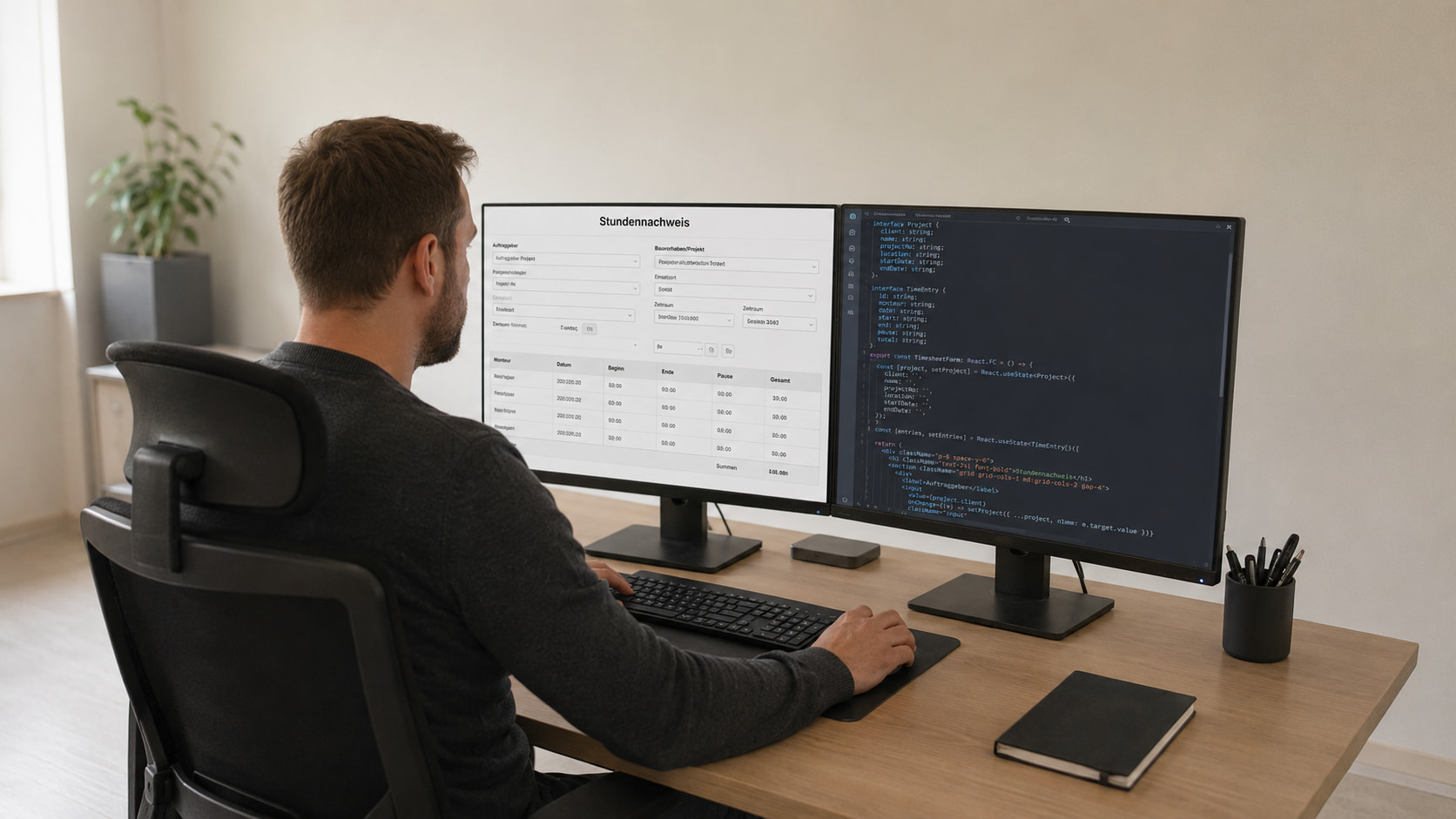 Stundennachweis mit Formilo programmieren lassen