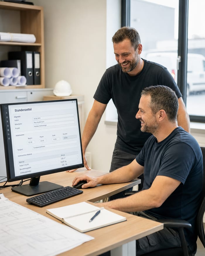 Digitalisierung des Stundenzettels