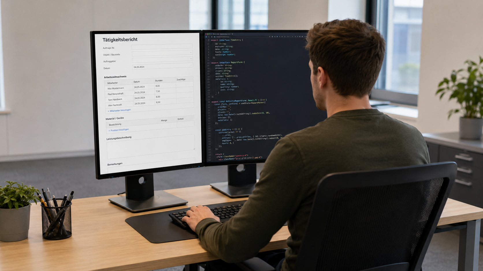 Tätigkeitsbericht mit Formilo programmieren lassen
