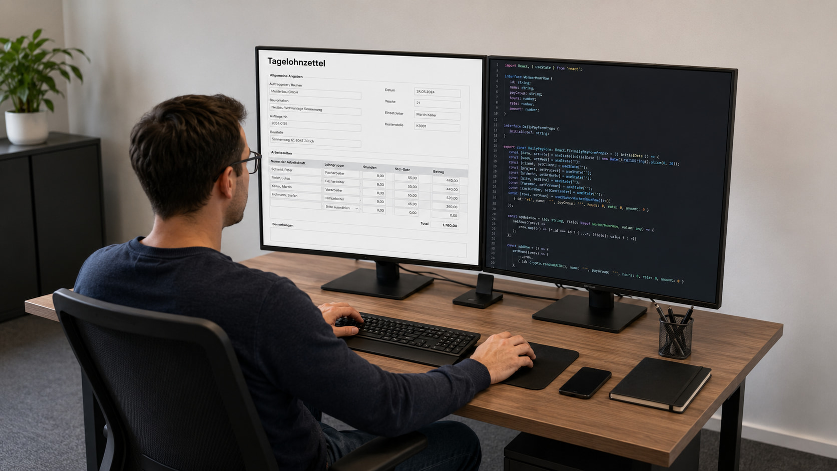 Tagelohnzettel mit Formilo programmieren lassen