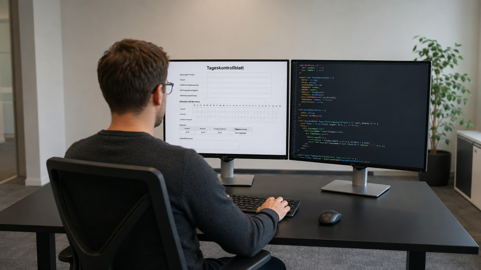 Tageskontrollblatt mit Formilo programmieren lassen