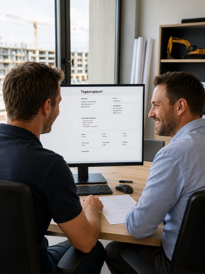 Digitalisierung des Tagesrapports
