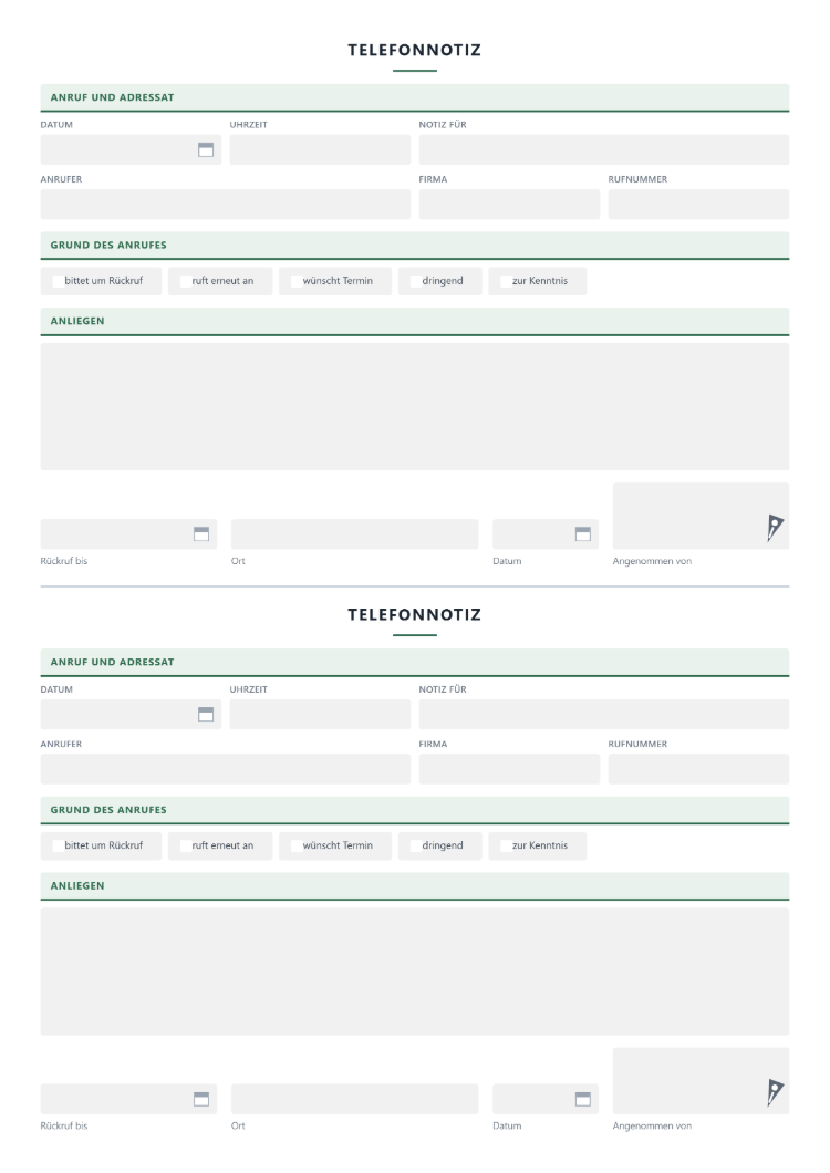Telefonnotiz Block A5