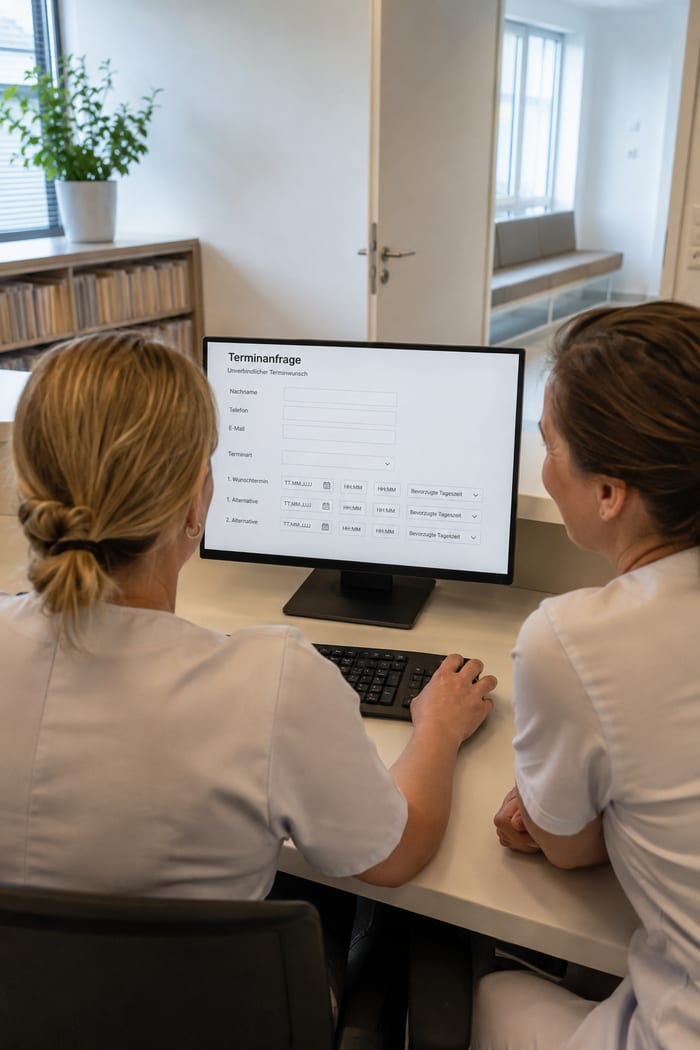 Digitalisierung der Terminanfrage