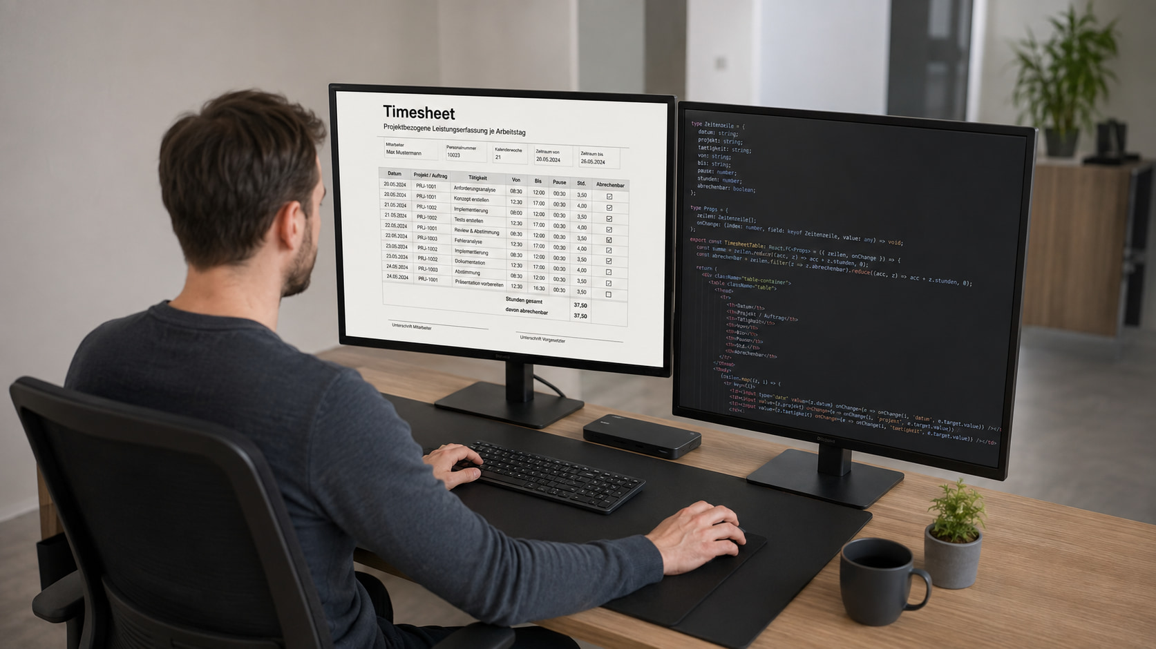 Timesheet mit Formilo programmieren lassen