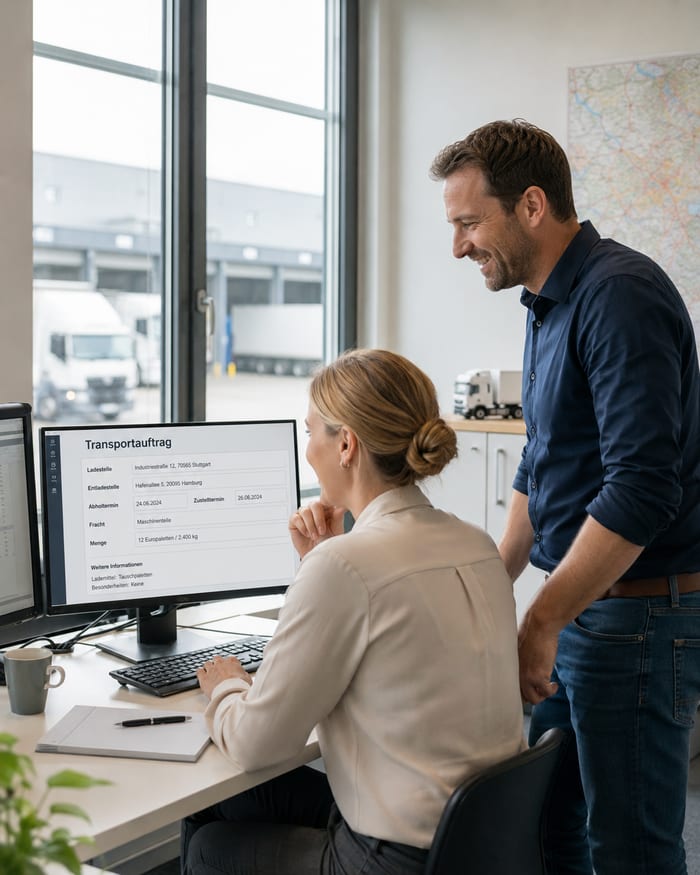 Digitalisierung des Transportauftrags