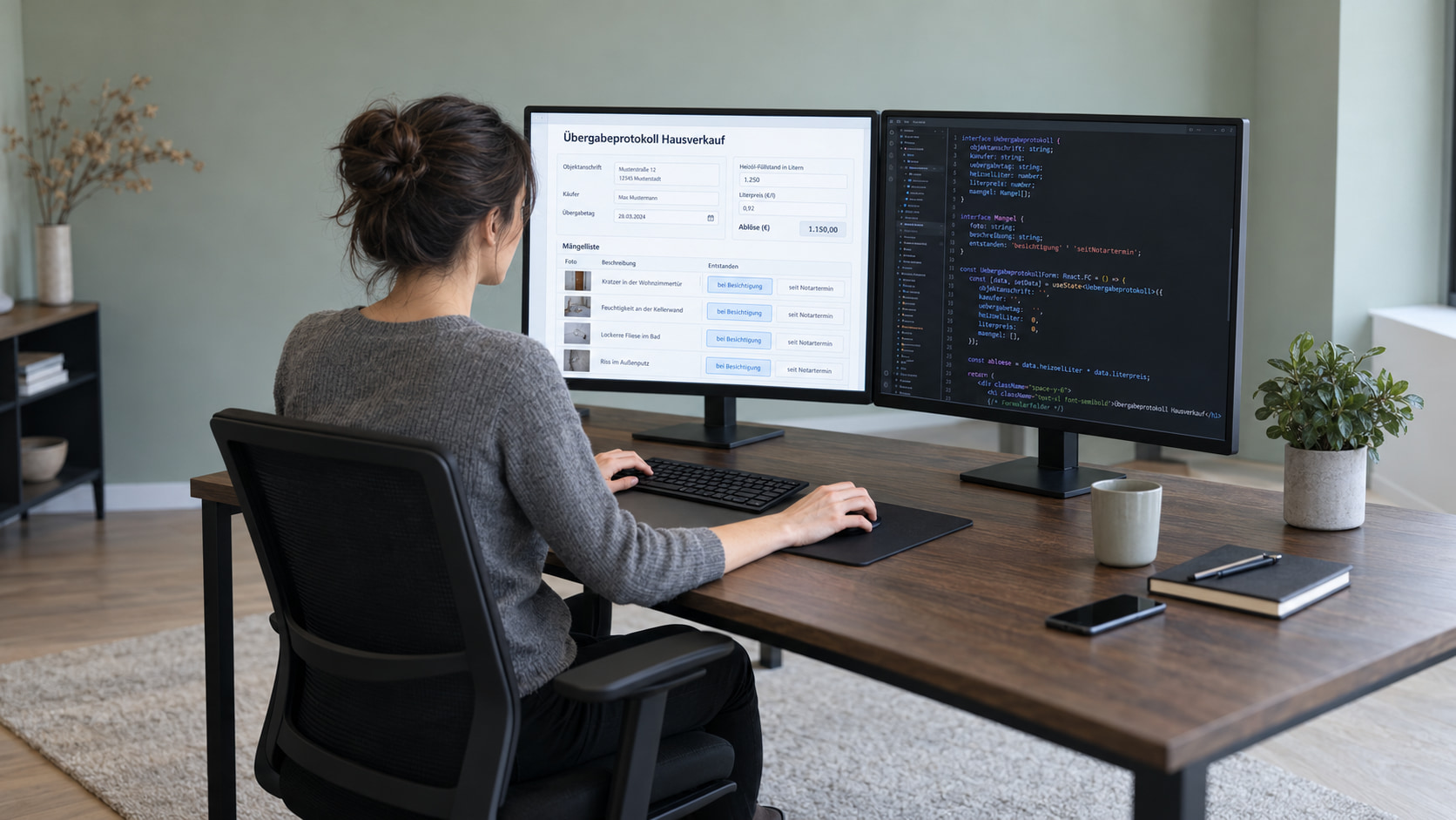 Übergabeprotokoll Hausverkauf mit Formilo programmieren lassen