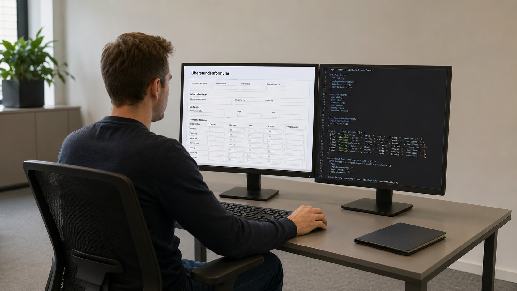 Überstundenzettel mit Formilo programmieren lassen