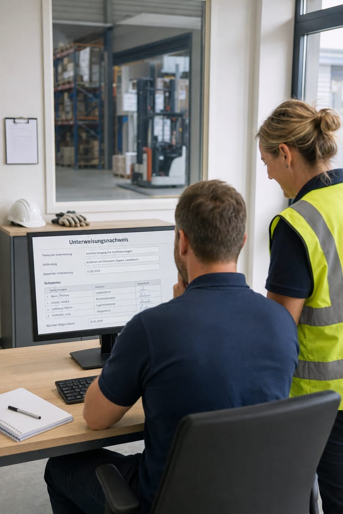Digitalisierung des Unterweisungsnachweises