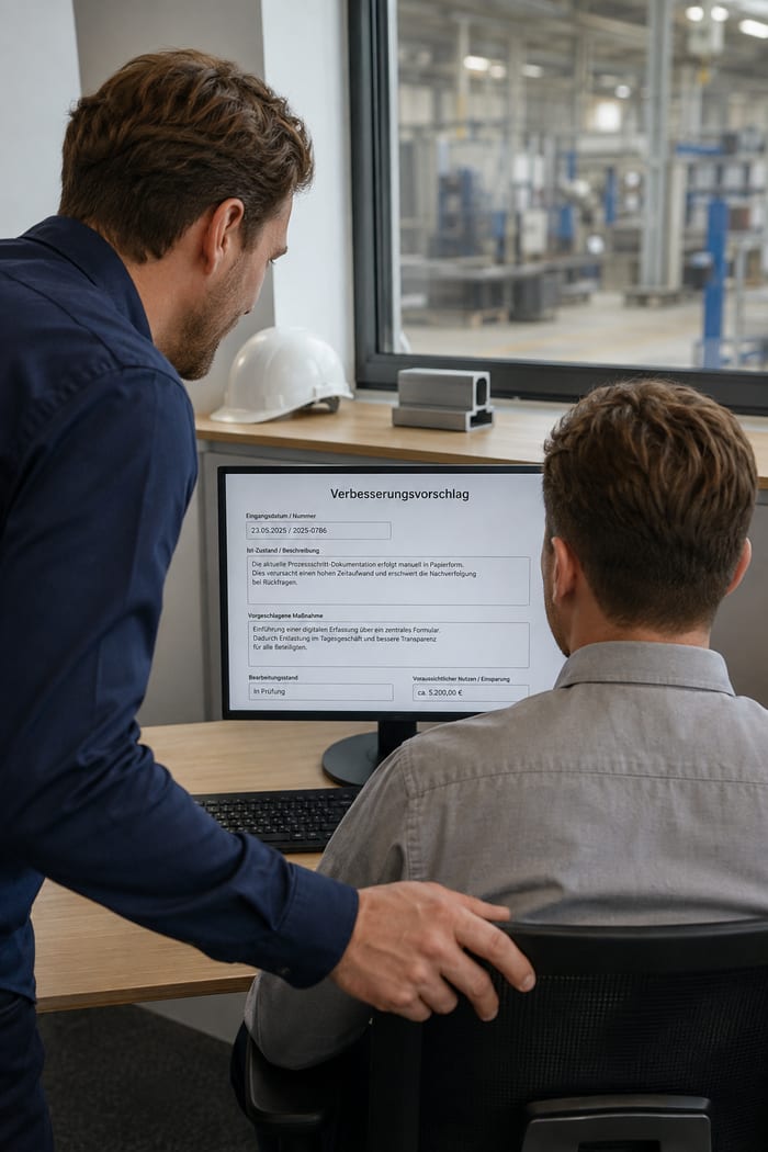 Digitalisierung des Verbesserungsvorschlags