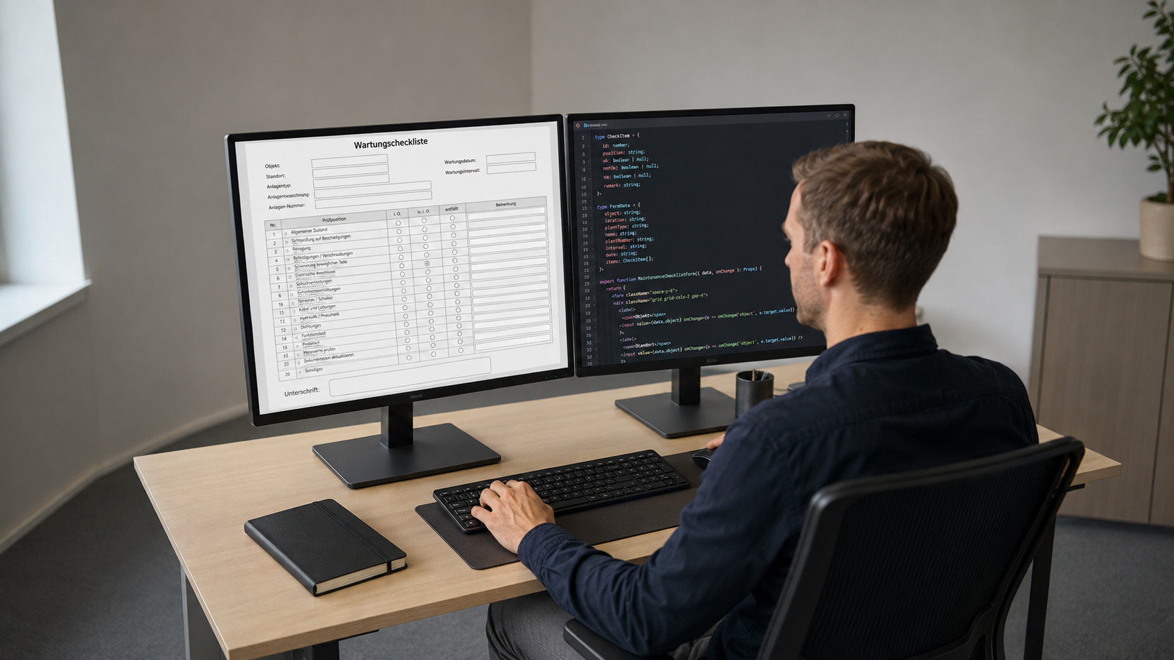 Wartungscheckliste mit Formilo programmieren lassen