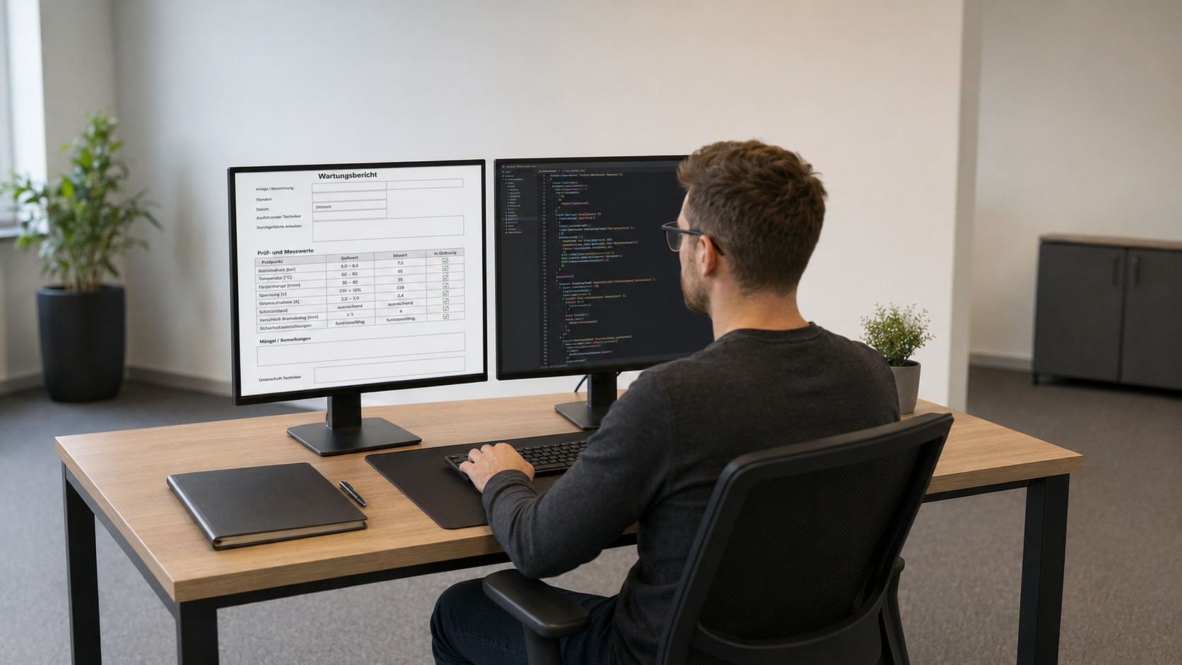 Wartungsbericht mit Formilo programmieren lassen