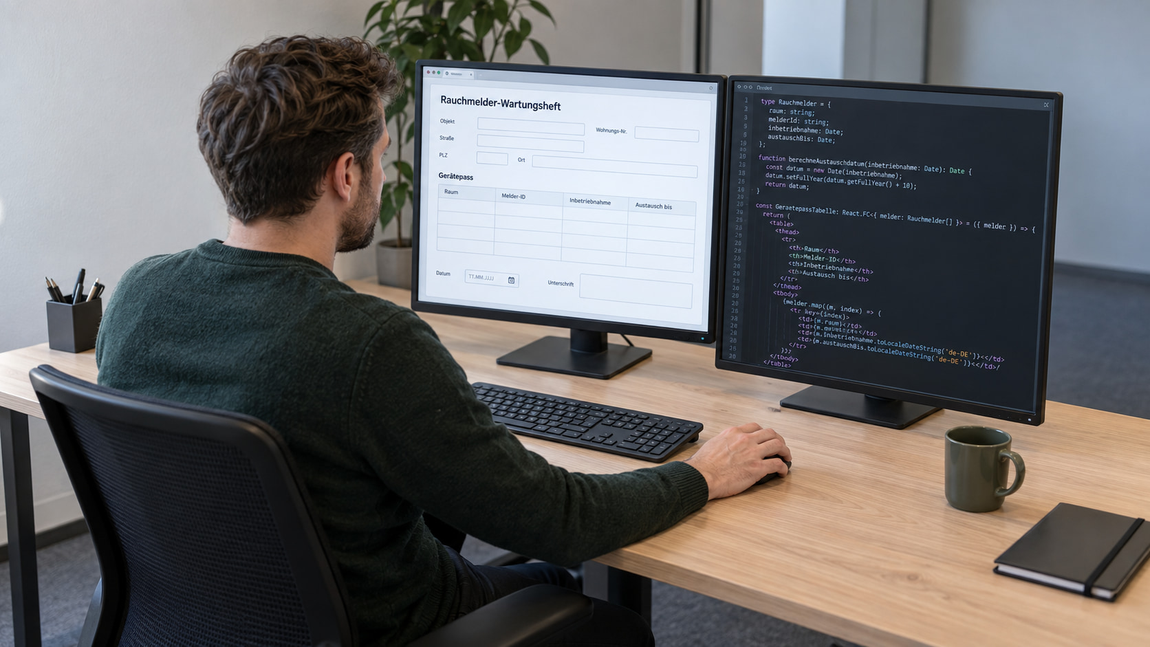 Wartungsheft mit Formilo programmieren lassen