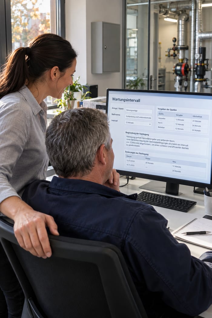 Digitalisierung der Wartungsintervalle