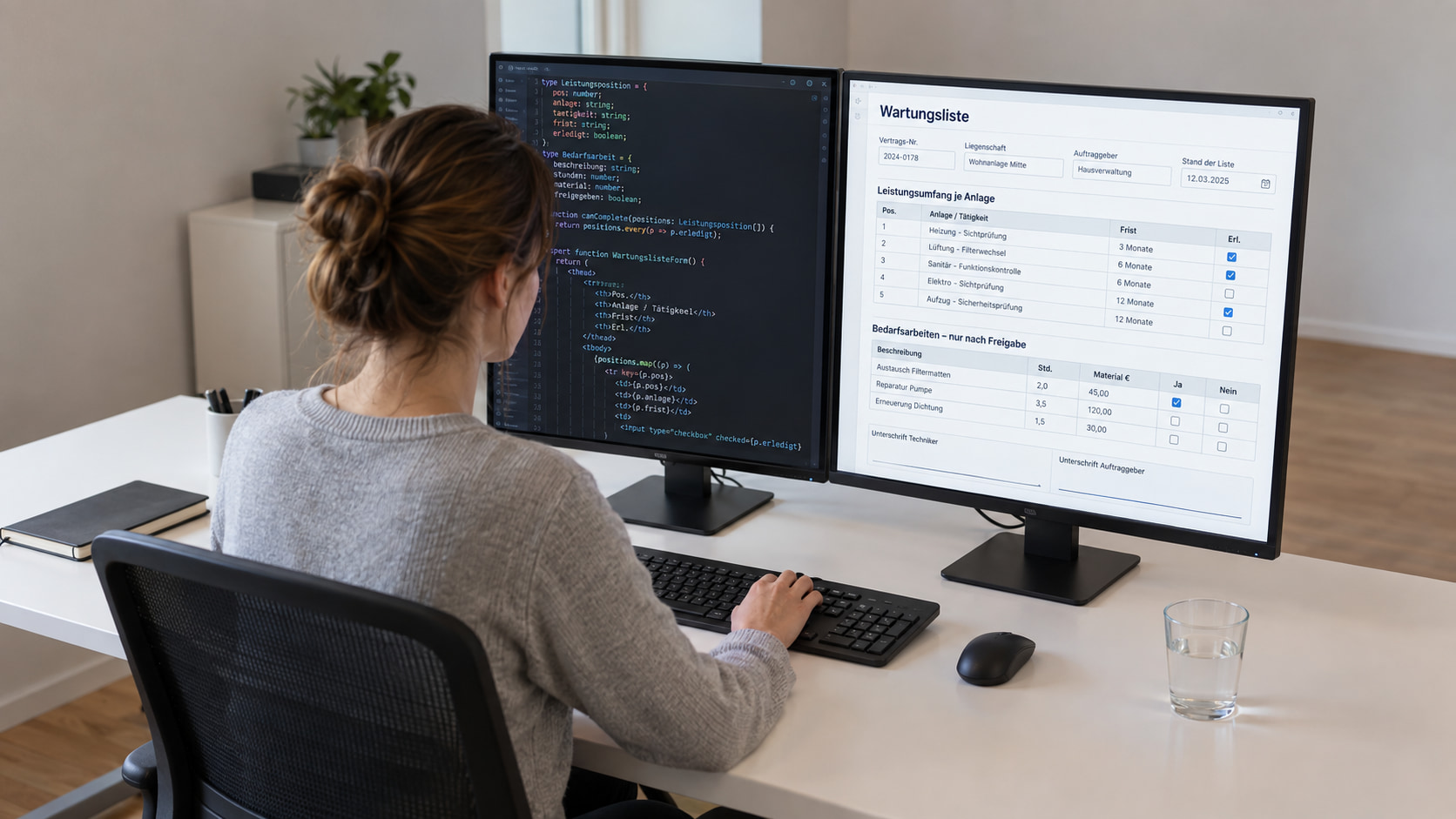 Wartungsliste mit Formilo programmieren lassen