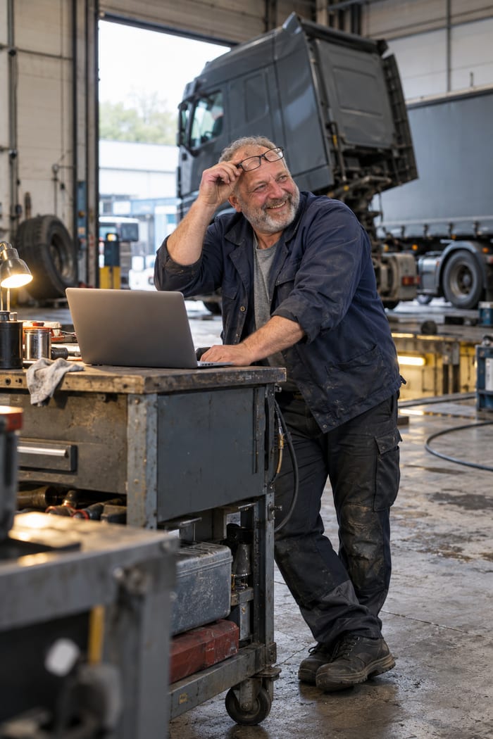 Lkw-Wartungsplan individuell umgesetzt