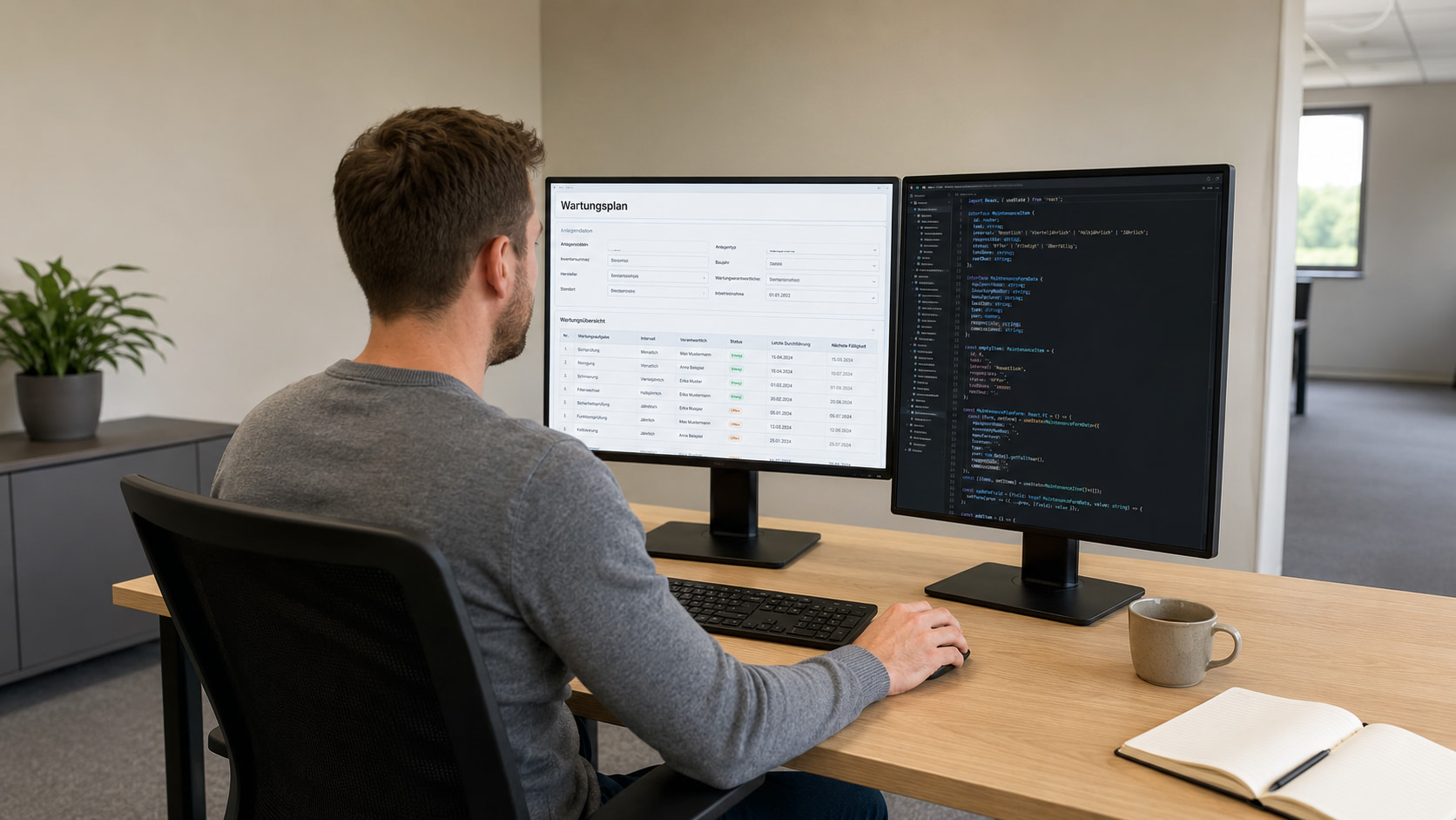 Wartungsplan mit Formilo programmieren lassen