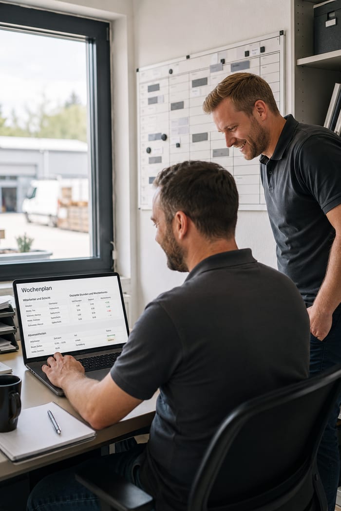 Digitalisierung des Wochenplans