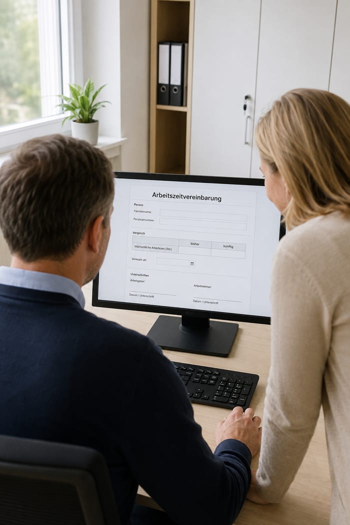 Digitalisierung der Arbeitszeitvereinbarung
