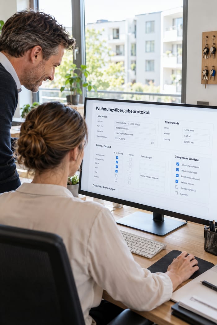 Digitalisierung des Wohnungsübergabeprotokolls