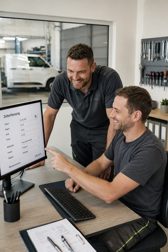 Digitalisierung der Zeiterfassung