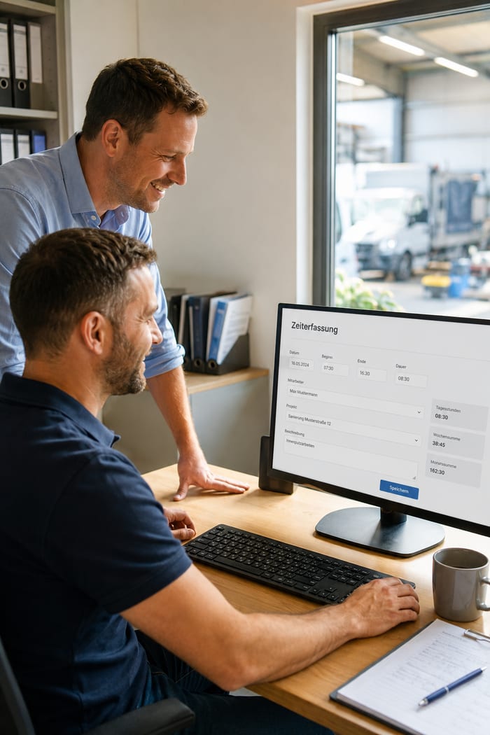 Digitalisierung der Zeiterfassung-Vorlage