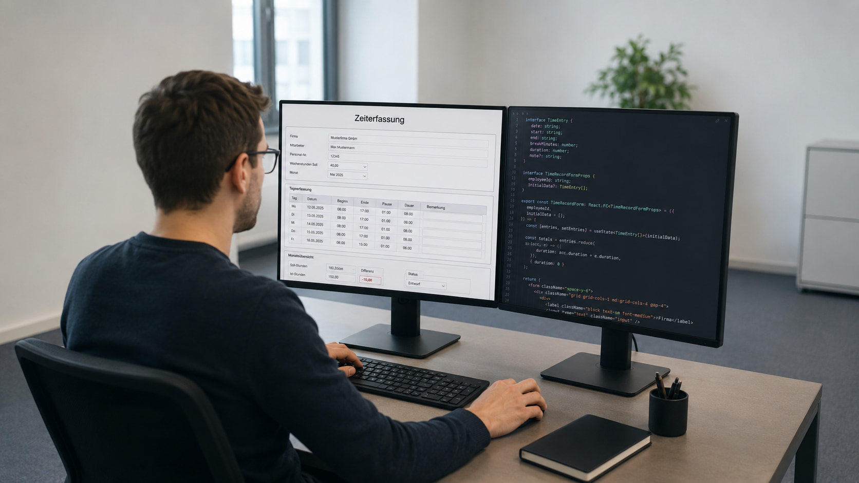 Zeiterfassung-Vorlage mit Formilo programmieren lassen