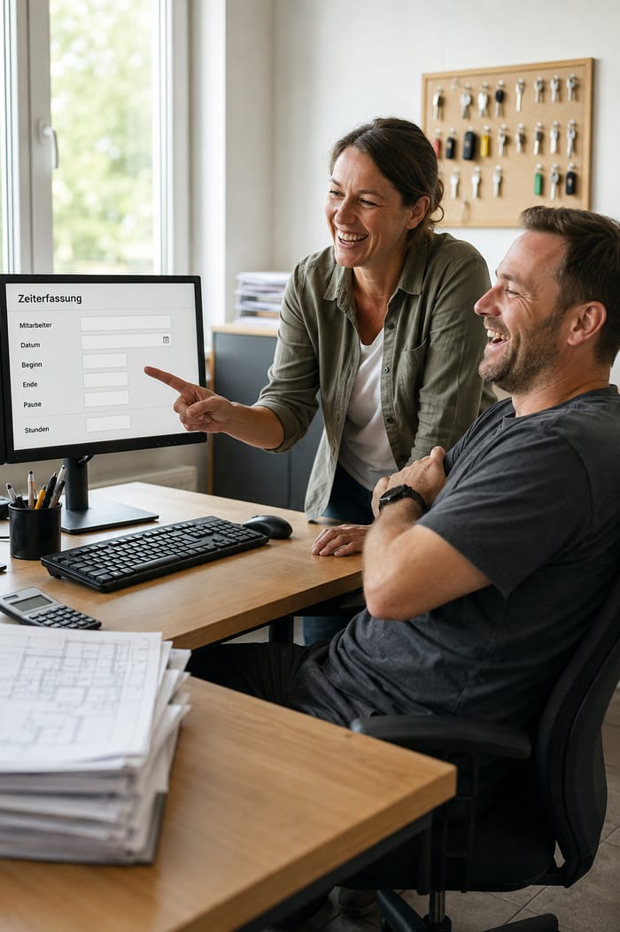Digitalisierung der Zeiterfassung